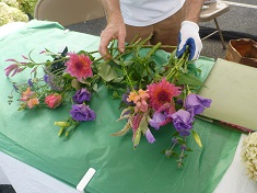 making bouquets